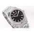 Royal Oak ZF 15510 "50th Anniversary" 1:1 Best Edition Black Textured Dial on SS Bracelet A4302