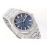 Royal Oak ZF 15510 "50th Anniversary" 1:1 Best Edition Blue Textured Dial on SS Bracelet A4302
