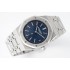 Royal Oak ZF 39mm 16202 "50th Anniversary"  1:1 Best Edition Blue Textured Dial on SS Bracelet A7121