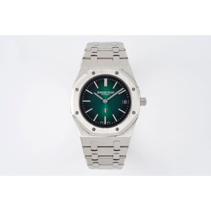 Royal Oak ZF 39mm 16202 "50th Anniversary"  1:1 Best Edition Green Textured Dial on SS Bracelet A7121