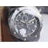 Royal Oak Offshore 26400 JF 2017 Real Ceramic Bezel 1:1 Best Edition Black Dial and rubber strap A3126