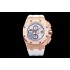 Royal Oak Offshore JF 26408 1:1 Best Edition RG White Dial on White rubber Strap A3126 V2