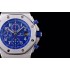 Royal Oak Offshore JF 26470 Blue Themes 1:1 Best Edition Blue Dial on Blue rubber Strap A3126 V2