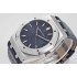 Royal Oak BF 15500 41mm 1:1 Best Edition Blue Textured Dial on SS Black leather strap A4302