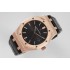 Royal Oak BF 15500 41mm 1:1 Best Edition Black Textured Dial on RG Black leather strap A4302