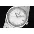 Royal Oak ZF 15500 41mm 1:1 Best Edition White Textured Dial on SS Bracelet A4302 Super Clone V3