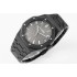 Royal Oak ZF 15500 41mm DLC 1:1 Best Edition Grey Textured Dial on SS Bracelet A4302 Super Clone V3