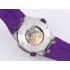 Royal Oak Offshore Diver JF 15710 SS Best Edition Purple Dial on Purple Rubber Strap A3120