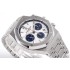 Royal Oak Chronograph SS BF Best Edition White/Blue Dial on SS Bracelet A7750