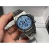 Royal Oak Chronograph SS BF Best Edition Ice blue/Ice blue Dial on SS Bracelet A7750