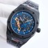 Royal Oak 42mm SF AAA Quality Best Edition PVD Blue Skeleton Dial on PVD Bracelet A2813