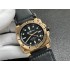 Bell Ross BR0392 Diver Bronze 1:1 Made with a Genuine Black Dial on Black Leather strap A9015