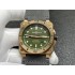 Bell Ross BR0392 Diver Bronze 1:1 Made with a Genuine Green Dial on Grey Leather strap A9015