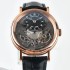 Tradition LTF 7057 Legendary Collection 1:1 Best Edition RG Black Dial on Black Leather Strap Cal.507DR1