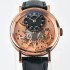 Tradition LTF 7057 Legendary Collection 1:1 Best Edition RG/Black Dial on Black Leather Strap Cal.507DR1