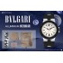 Diagono 40mm BVF Aluminium Titanium metal 1:1 Best Edition White Dial on Black rubber strap SW300