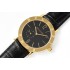 Roma Finissimo 41mm BVF 1:1 Best Edition Black Dial On YG Black leather strap Cal.BVL 128