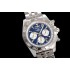Chronomat B01 44mm WMF Best Edition Blue Dial with Silver subdials and Stick Markers on Bracelet A7750