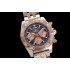 Chronomat B01 44mm WMF Black Dial with Rose gold subdials and Stick Markers on Bracelet A7750