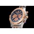 Chronomat B01 44mm WMF Black Dial with Rose gold subdials and Stick Markers on Bracelet A7750
