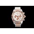 Chronomat B01 44mm WMF White Dial with Rose gold subdials and Stick Markers on Bracelet A7750