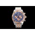 Chronomat B01 44mm WMF Blue Dial with Rose gold subdials and Stick Markers on Bracelet A7750
