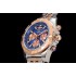 Chronomat B01 44mm WMF Blue Dial with Rose gold subdials and Stick Markers on Bracelet A7750
