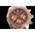 Chronomat B01 44mm WMF Brown Dial with Rose gold subdials and Stick Markers on Bracelet A7750