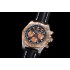 Chronomat B01 44mm WMF SS/RG Black Dial with rose gold subdials on SS/RG Black leather strap A7750