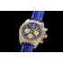 Chronomat B01 44mm WMF SS/YG Blue Dial with Stick Markers on SS/YG Blue leather strap A7750