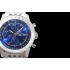 NAVITIMER WORLD TIME 46mm WMF 1:1 SS Best Edition Blue Dial on SS Bracelet A7750