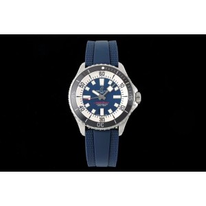 SuperOcean TF 44 Automatic SS 1:1 Best Edition Blue/White Dial on Blue rubber strap A2824