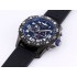 Professional Endurance SF AAA PVD carbon fibre Black/Blue Dial on black rubber bracelet VK63 Quartz