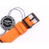 Professional Endurance SF AAA PVD carbon fibre Black/orange Dial on orange rubber bracelet VK63 Quartz