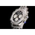 Chronomat B01 44mm WMF Best Edition Black Dial with Silver subdials and Stick Markers on Bracelet A7750