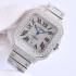 Santos De Cartier SF Swarovski diamonds Rome Diamond Dial on Diamond Bracelet A8215