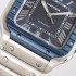 Santos de Cartier GF SS/PVD Best Edition Blue Dial on SmartLinks Bracelet MIYOTA 9015 V2