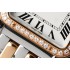 Panthère 27mm BVF 1:1 Best Edition SS/RG White Dial Diamonds Bezel on SS/RG Bracelet Ronda Quartz V2