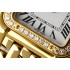 Panthère 22mm BVF 1:1 Best Edition YG White Dial Diamonds Bezel on YG Bracelet Ronda Quartz V2