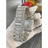 SANTOS DE CARTIER Factory customization Moissanite Best Edition Skeleton Dial SS Ronda Quartz Chrono