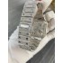 SANTOS DE CARTIER Factory customization Moissanite Best Edition Skeleton RG Dial SS/RG Ronda Quartz Chrono