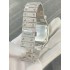 SANTOS DE CARTIER Factory customization SS/YG Full Moissanite Diamonds Roman DIal and Bracelet A2824