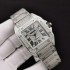 Santos De Cartier 100th anniversary TWF Swarovski diamonds SS Rome Diamond Dial on Bracelet A2824