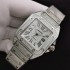 Santos De Cartier 100th anniversary TWF Swarovski diamonds SS Rome Diamond Dial on Bracelet A2824