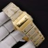 Santos De Cartier 100th anniversary TWF Swarovski diamonds YG Rome Diamond Dial on Bracelet A2824