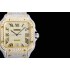 Santos De Cartier TWF 40mm SS/YG Best Edition Full Diamond Roman Markers Dial A2824