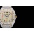 Santos De Cartier TWF 40mm SS/YG Best Edition Full Diamond Colorful Arabic Dial A2824