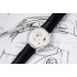 Pano matic Lunar AIF 1:1 Best Edition White Dial on SS Black leather strap Cal.90-02