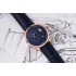 Pano matic Lunar AIF 1:1 Best Edition RG Blue Dial on RG Black leather strap Cal.90-02