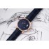 Pano matic Lunar AIF 1:1 Best Edition RG Blue Dial on RG Black leather strap Cal.90-02